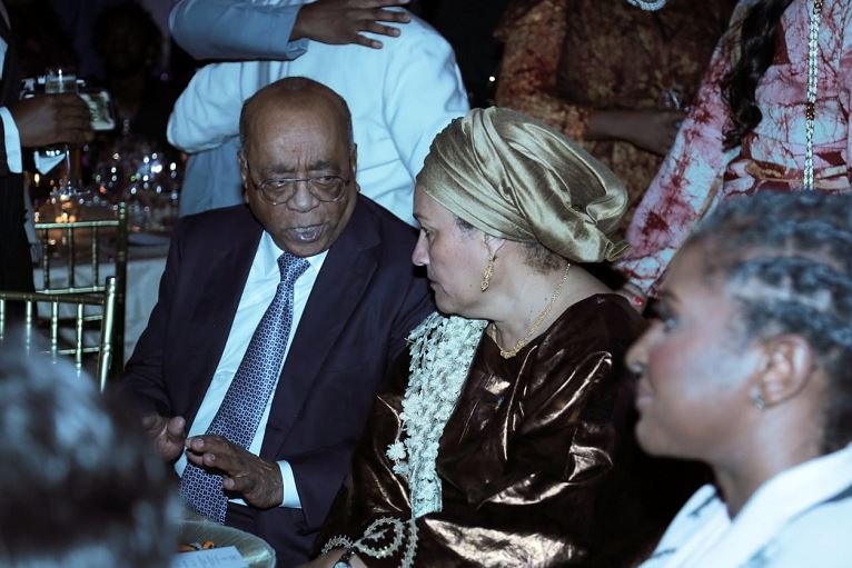 Sudanese Billionaire Mo Ibrahim and Amina Mohammed