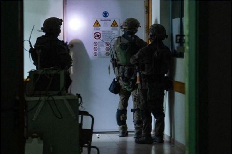 Gaza communications down as Israel searches main hospital