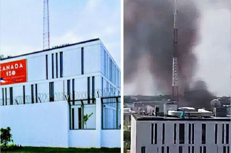 Two killed as fire guts Canadian High Commission in Abuja