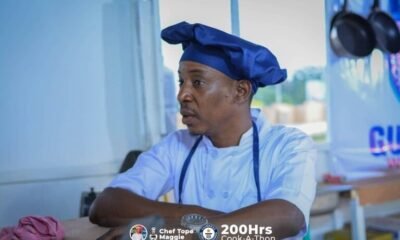 Chef Tope Maggie set to cook for an astonishing 200 hours
