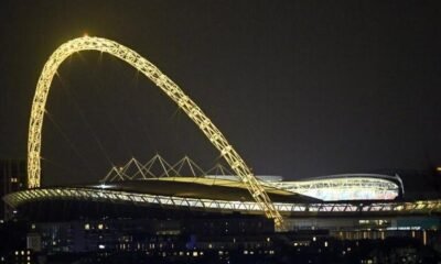 Wembley's arch will only be lit for football and entertainment under a new Football Association policy