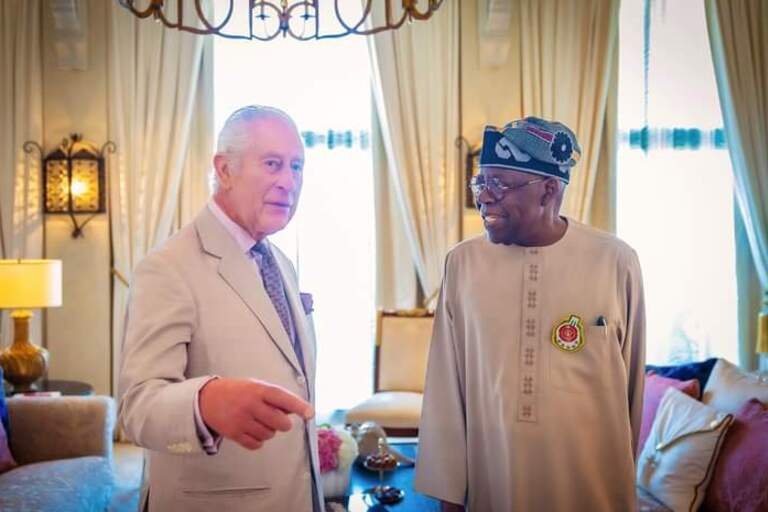President Bola Tinubu met with King Charles III of England on the sidelines of the COP28 Summit in Dubai. 