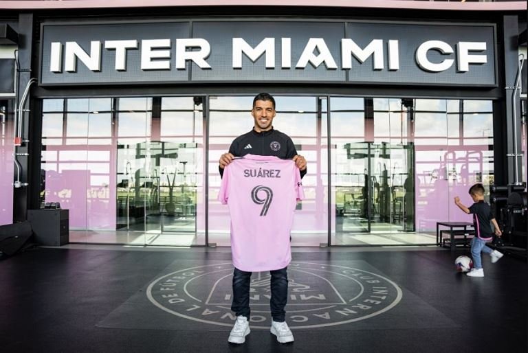 Luis Suarez was unveiled as Inter Miami's new number 9