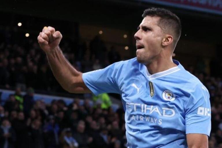 Rodri scored City's late winner when they beat Sheffield United in August, and opened the scoring early on this time, with his fifth goal of the season