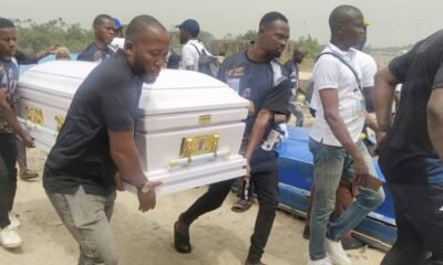 Sylvester Oromoni was laid to rest on Saturday at the family’s compound in Ogbe-Ijoh, Warri South-West Local Government Area of Delta