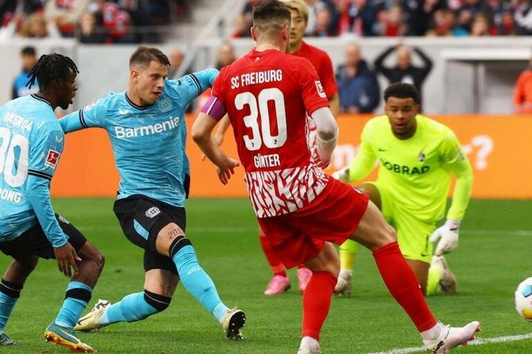 Bayer Leverkusen have won six in a row away from home in the Bundesliga