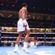 Anthony Joshua floors Francis Ngannou to win the fight in Riyad, Saudi Arabia