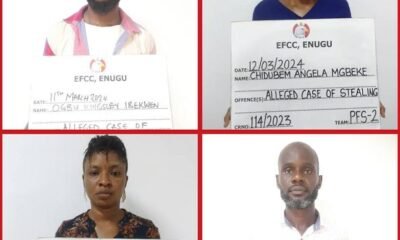 Three former Access Bank staff arraigned for fraud by the EFCC