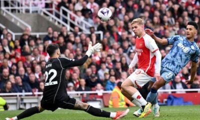 Villa striker Ollie Watkins scored his 19th goal of the season against Arsenal