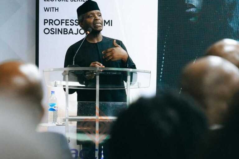 Osinbajo at Access Bank’s Guest Lecture Series engagement