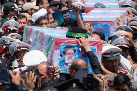 Ebrahim Raisi’s burial in Iran