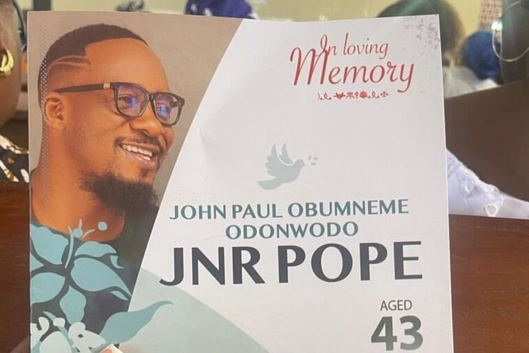Late Junior Pope's funeral service begins in Enugu