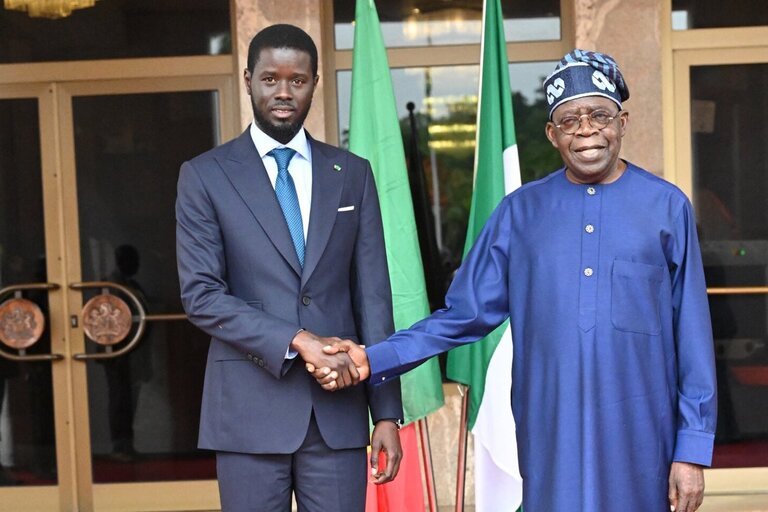 Nigerians blast Tinubu as 44-year-old Senegalese President visits Abuja