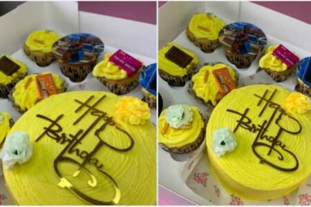 Baker laments as dispatch rider gifts stranger customer's cake to eat