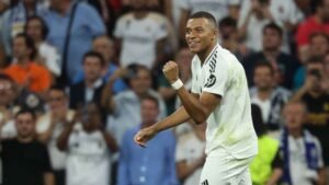 Mbappe brace fires Real Madrid past Las Palmas to go top 