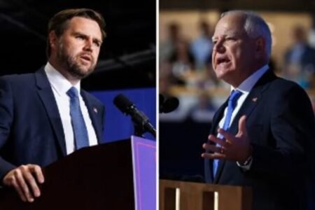 US vice presidential candidates Vance, Tim Walz, defend Trump, Harris during debate