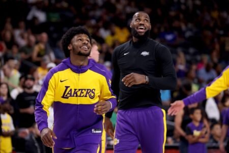 LeBron, Bronny James make history as first father-son duo in NBA