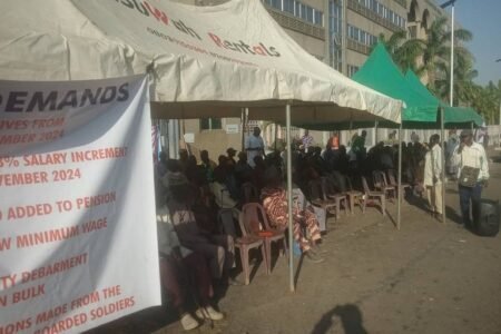 Military retirees shut down finance ministry over unpaid entitlements