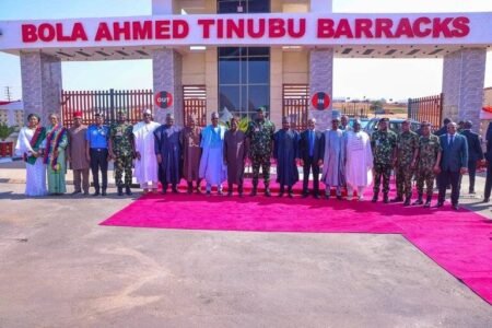 Why army barracks was named after Tinubu, says COAS