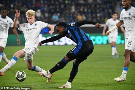 Lookman's goal not enough as Club Brugge dump Atalanta out of Champions League