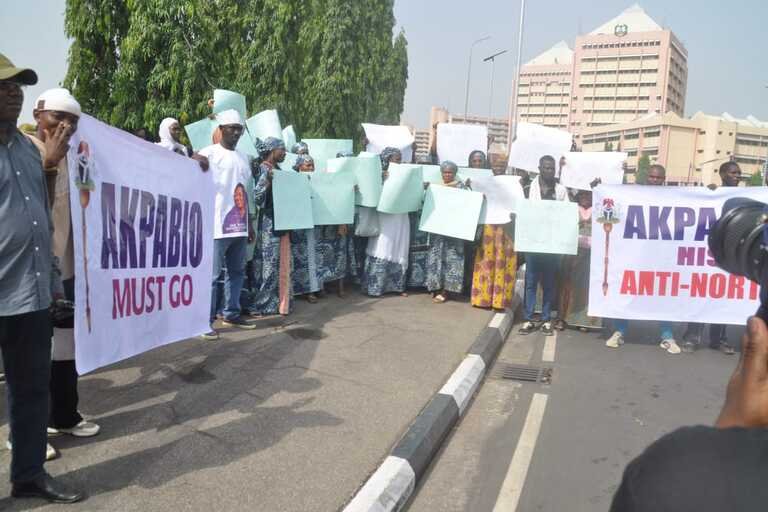 Supporters of Natasha Akpoti-Uduaghan