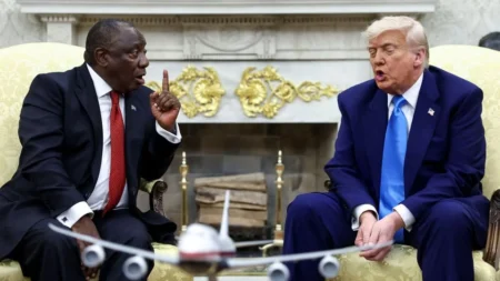 Trump ‘ambushes’ Ramaphosa with video alleging ‘white genocide’ in South Africa