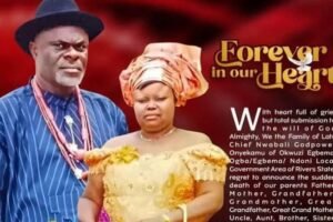 Super Eagles goalkeeper Nwabali announces parents' burial arrangement