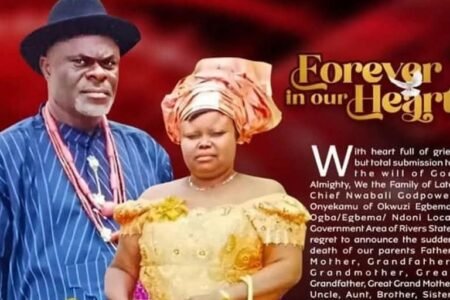 Super Eagles goalkeeper Nwabali announces parents' burial arrangement