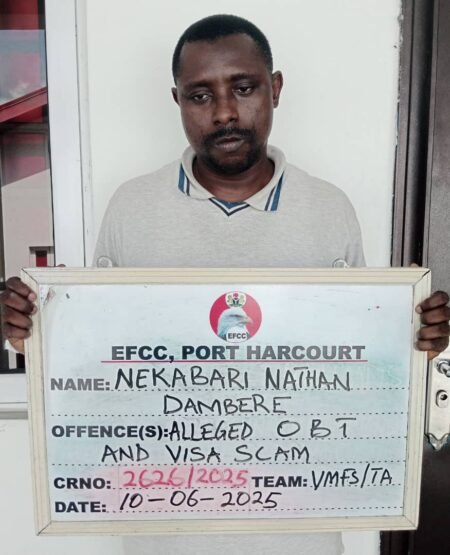 EFCC arraigns Port Harcourt doctor over N39.1m visa fraud