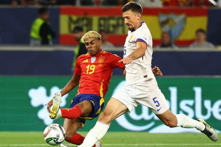 Lamine Yamal scored the fifth goal and his second of the night as Spain beat France 5-4 in a thriller
