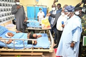 Tinubu visits survivors of Benue massacre in hospital