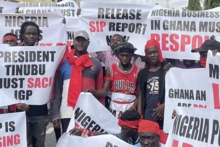 Ghanaians protest, demand sack of IGP over ‘state-sponsored’ harassment in Abuja