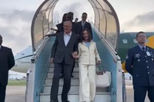 Geraldo Alckmin, Vice President of Brazil, and his wife, Maria Lúcia Alckmin, arrived at Nnamdi Azikiwe International Airport on Tuesday to kick off the second session of the Nigeria-Brazil Strategic Dialogue Mechanism.