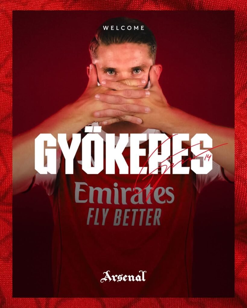 Arsenal sign Viktor Gyokeres from Sporting in €73.5m deal