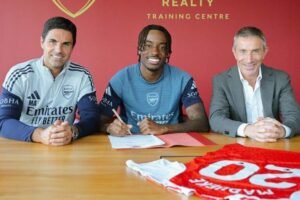 Noni Madueke will wear number 20 at Arsenal