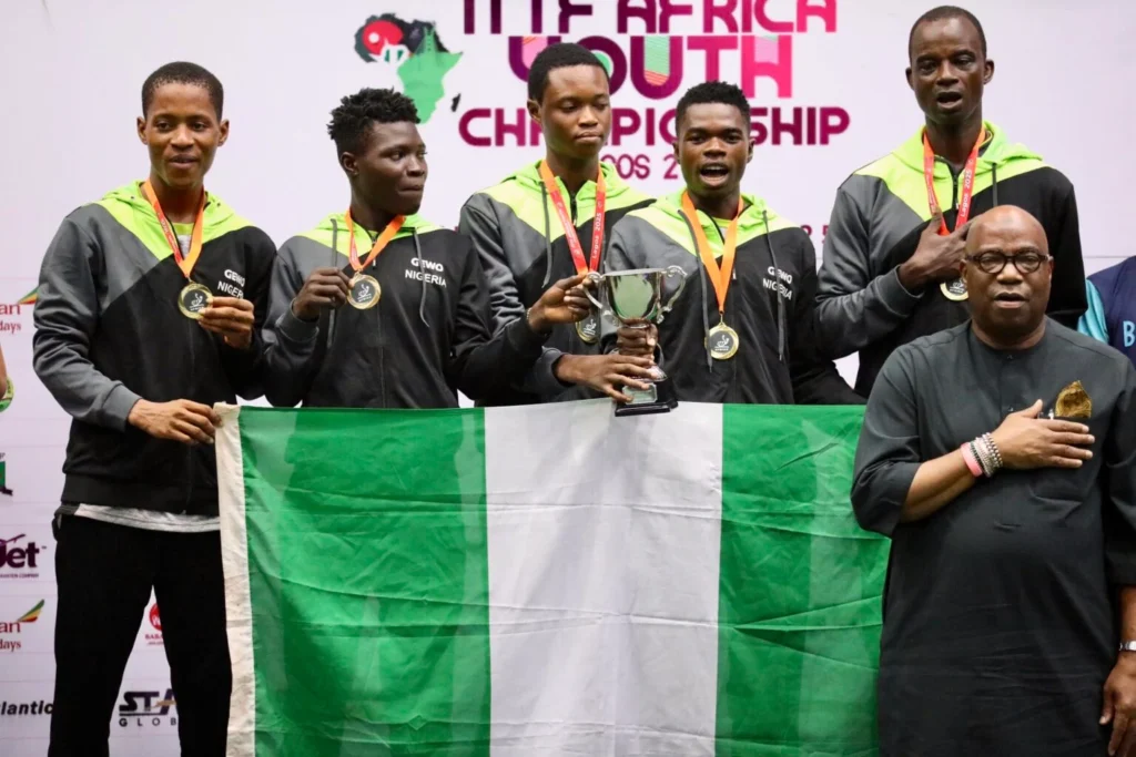 Nigeria claim boys’ U-15, U-19 gold medals at ITTF African Youth Championships