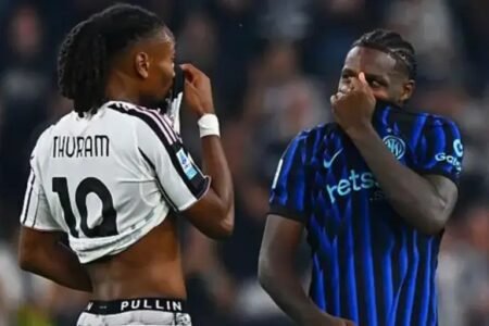 Juventus edge Inter 4-3 in derby d’Italia as Thuram brothers both score