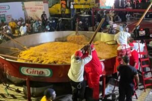Hilda Baci completes cooking largest pot of jollof rice